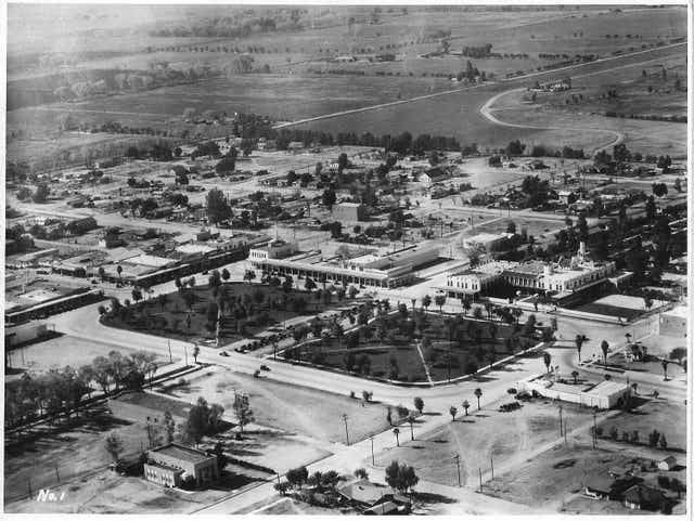 Arial View of Chandler Arizona from around 1930